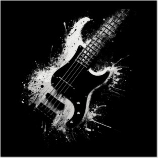 Bass Guitar Posters and Art