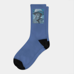 Blue Hank Socks