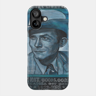 Blue Hank Williams Phone Case