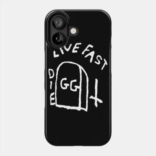 Live Fast Die GG Allin Tattoo big Phone Case