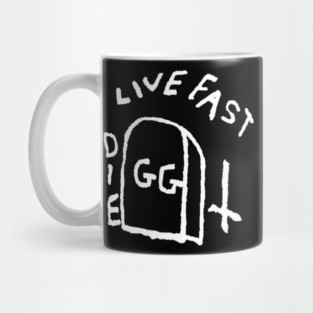Live Fast Die GG Allin Tattoo big Mug