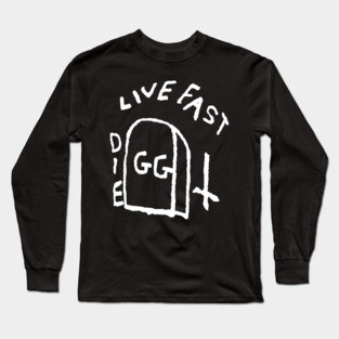 Live Fast Die GG Allin Tattoo big Long Sleeve T-Shirt