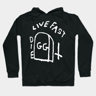 Live Fast Die GG Allin Tattoo big Hoodie