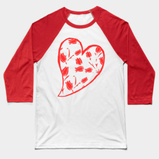 Tulip Heart Baseball T-Shirt