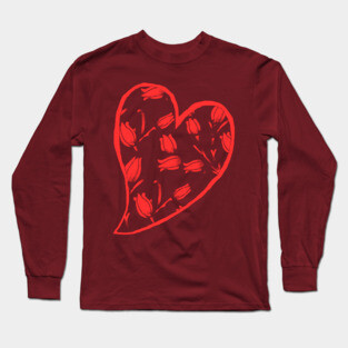 Tulip Heart Long Sleeve T-Shirt