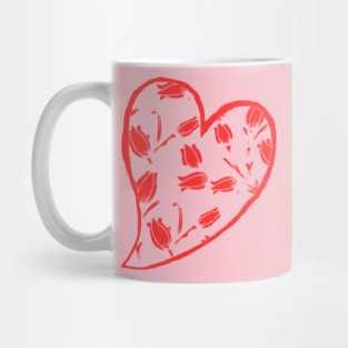 Tulip Heart Mug