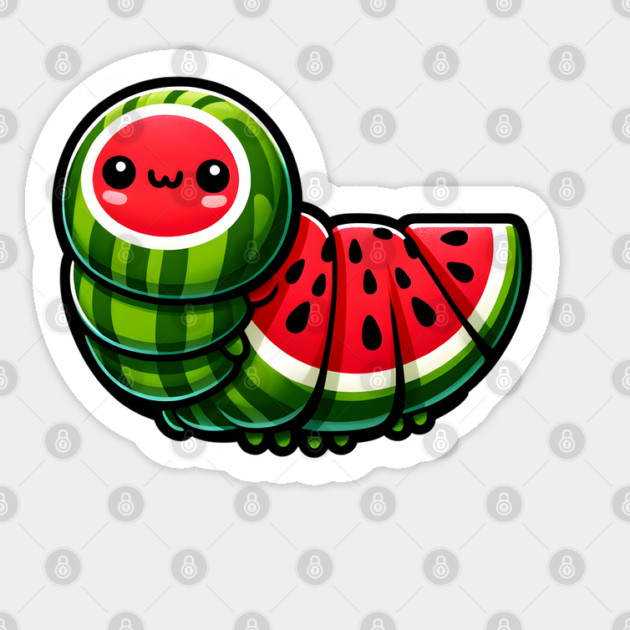 Presenting a Cater-melon for Summertime Cuteness Sticker by Luxinda