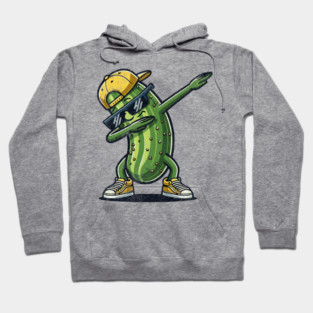 Dabbing Dill Pickle Funny Cucumber Dancing Swag Hoodie
