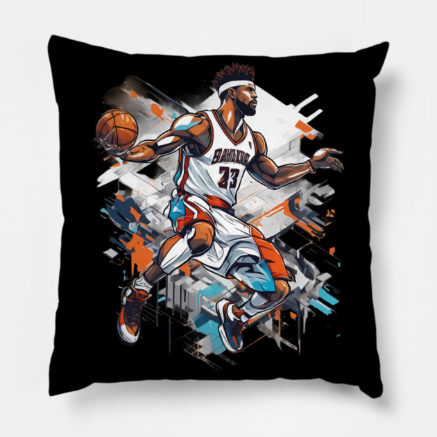 Euro Basketball Pillow by animegirlnft