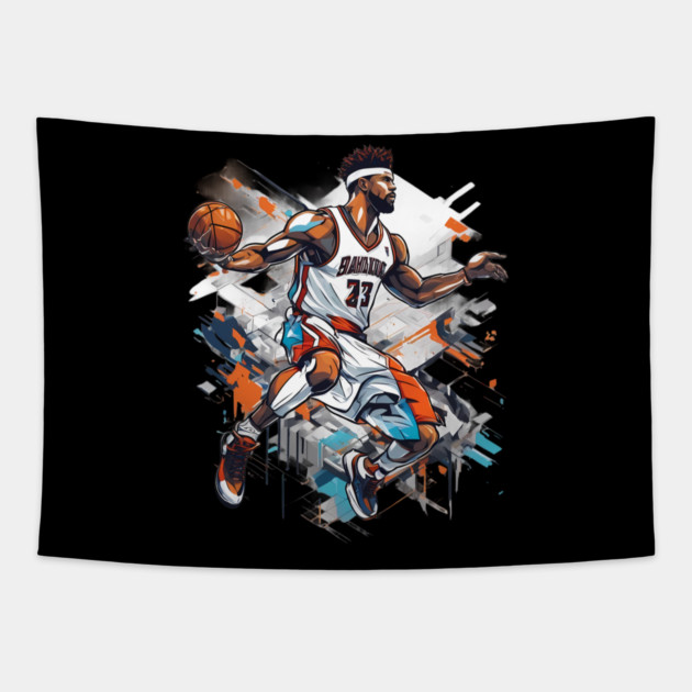 Euro Basketball Tapestry by animegirlnft