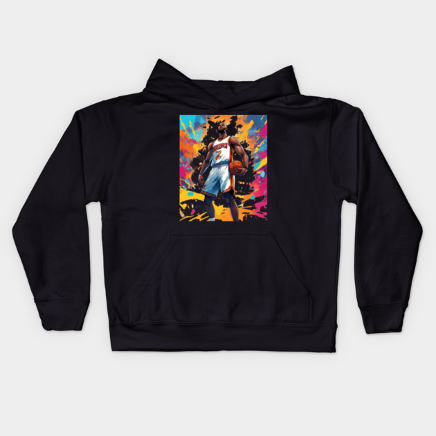 basketball video games Kids Hoodie by animegirlnft
