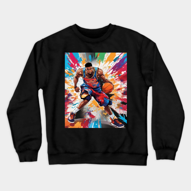 basketball movie Crewneck Sweatshirt by animegirlnft