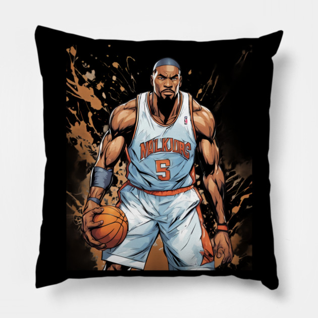 basketball ring Pillow by animegirlnft