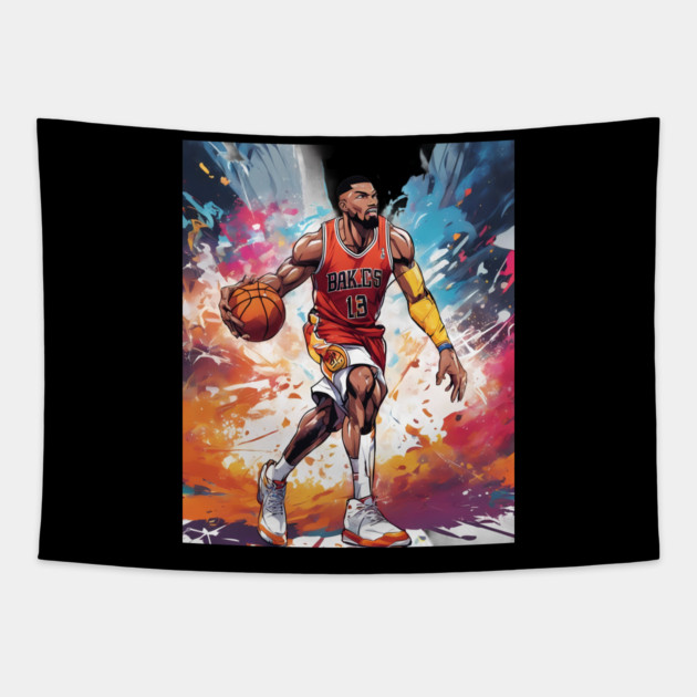 college basketball Tapestry by animegirlnft