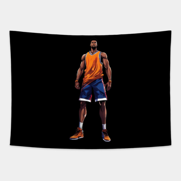 indoor basketball Tapestry by animegirlnft