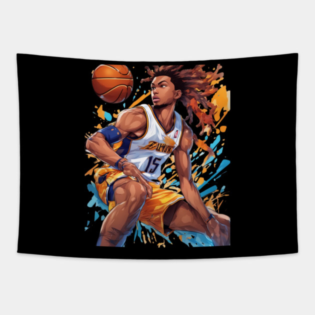 mens basketball Tapestry by animegirlnft