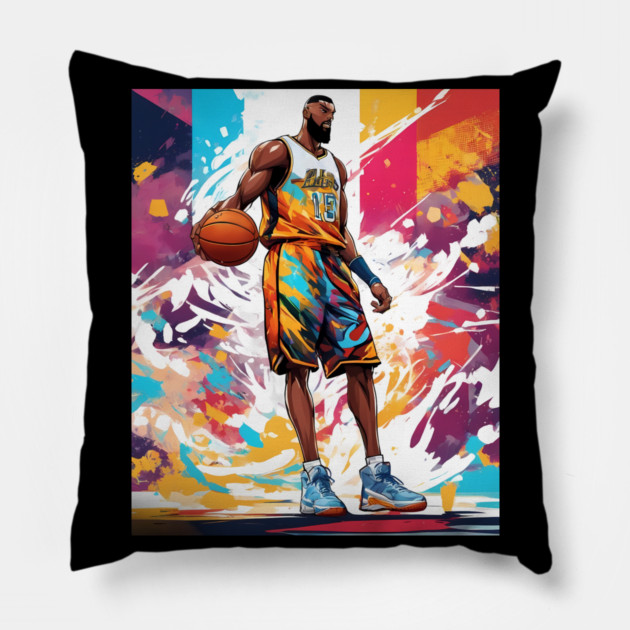 street basketball Pillow by animegirlnft