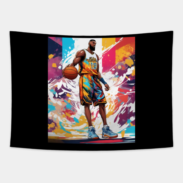 street basketball Tapestry by animegirlnft
