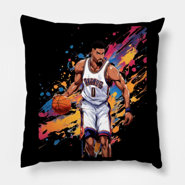 basketball bro Pillow by animegirlnft