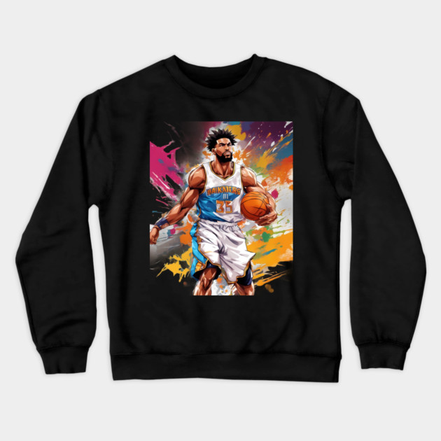 basketball drawing Crewneck Sweatshirt by animegirlnft