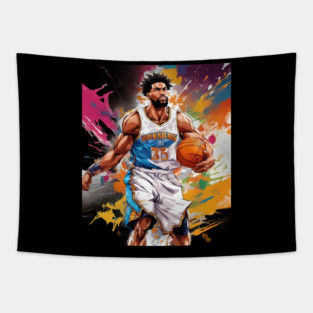 basketball drawing Tapestry