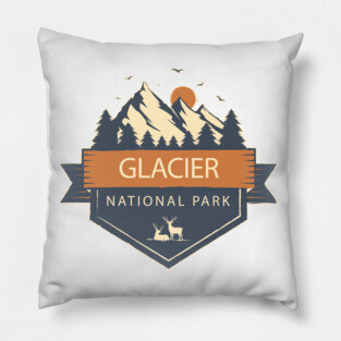 Glacier National Park Pillow