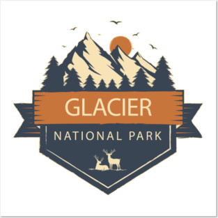 Glacier National Park Posters and Art