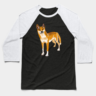 Ginger Desert Dingo Baseball T-Shirt