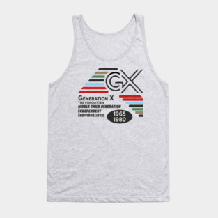 Generation X middle child generation 1965 1980 Tank Top