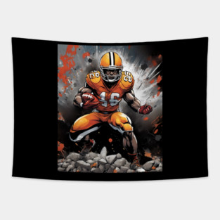 American Football Player Tapestry