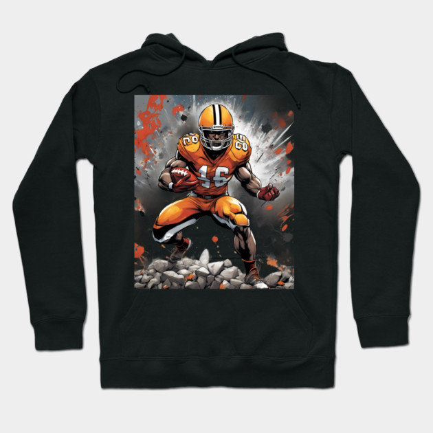 American Football Player Hoodie by animegirlnft