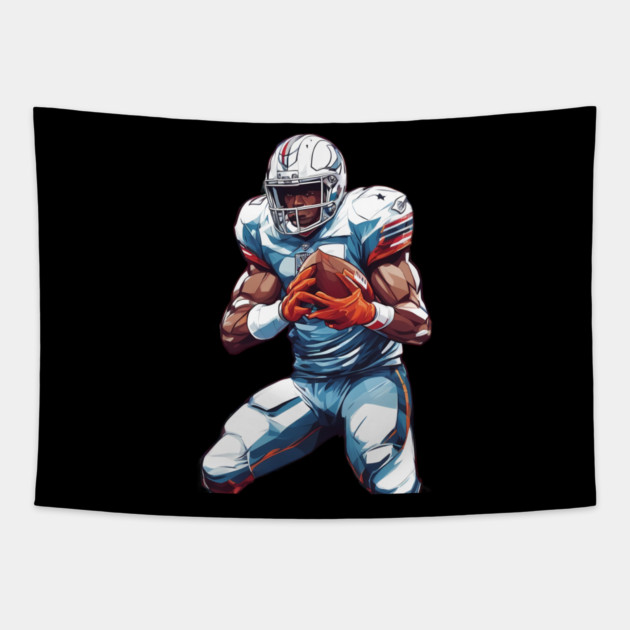 American Football Team Tapestry by animegirlnft