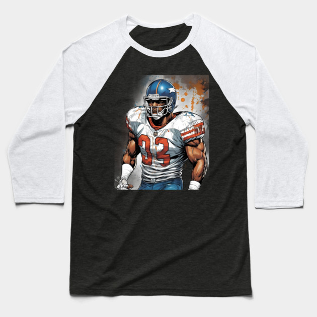American Football Jersey Baseball T-Shirt by animegirlnft