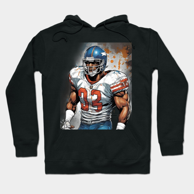 American Football Jersey Hoodie by animegirlnft
