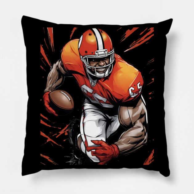 American Football Quarterback Pillow by animegirlnft