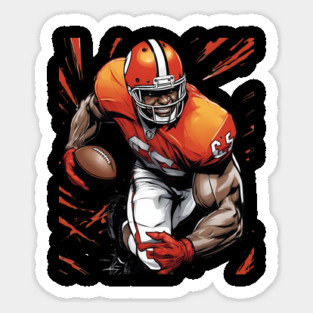 American Football Quarterback Sticker