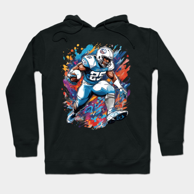American Football Running Back Hoodie by animegirlnft
