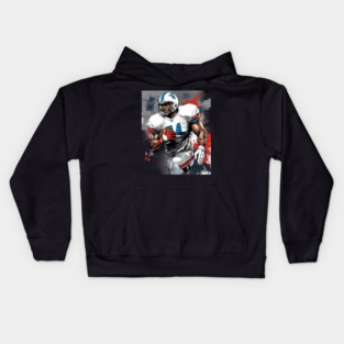 American Football Offensive Tackle Kids Hoodie