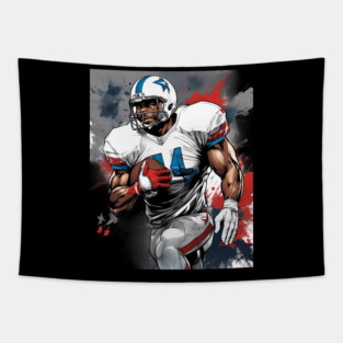 American Football Offensive Tackle Tapestry