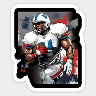American Football Offensive Tackle Sticker
