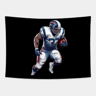 American Football Offensive End Tapestry