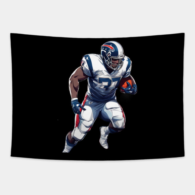 American Football Offensive End Tapestry by animegirlnft