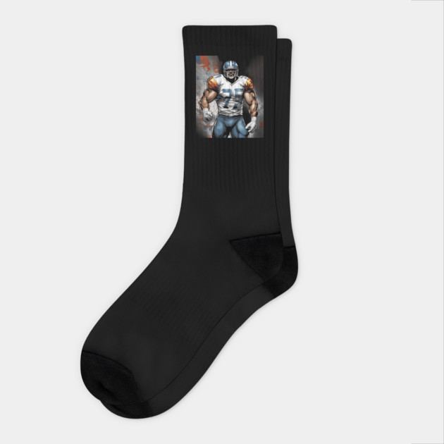 American Football Defensive End Socks by animegirlnft