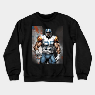 American Football Defensive End Crewneck Sweatshirt