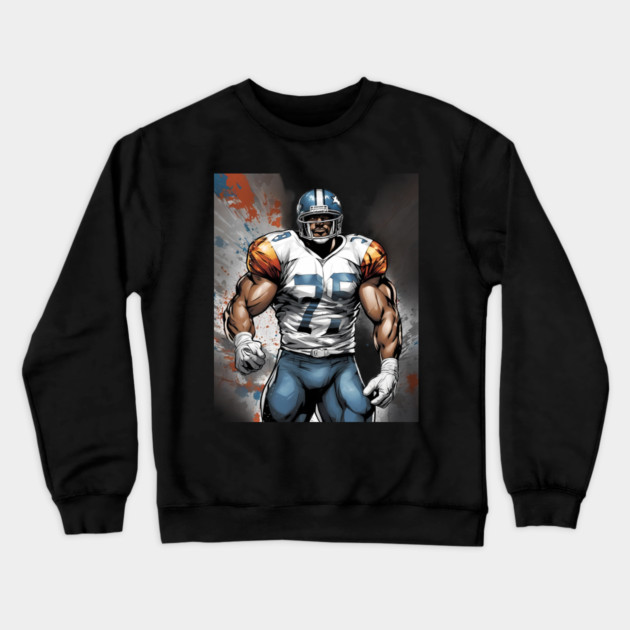 American Football Defensive End Crewneck Sweatshirt by animegirlnft