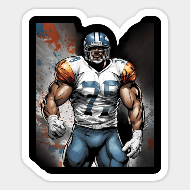 American Football Defensive End Magnet by animegirlnft