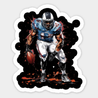 American Football Linebacker Sticker