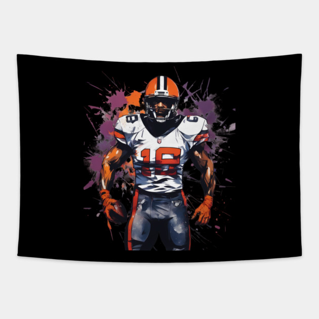 American Football Fullback Tapestry by animegirlnft