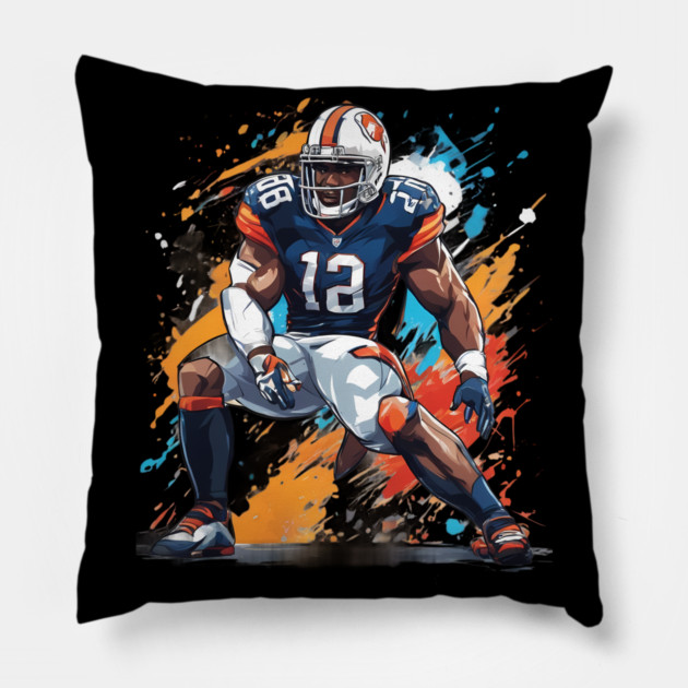 American Football Tight End Pillow by animegirlnft