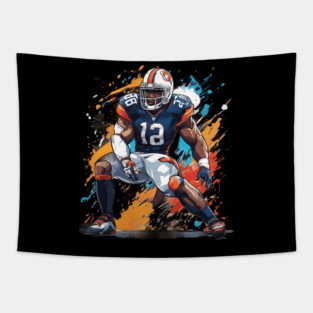 American Football Tight End Tapestry